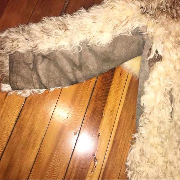 VTG Buffems’ Cali BOHO Curly Lamb Fur Coat Sz M/L - Picture 4 of 8